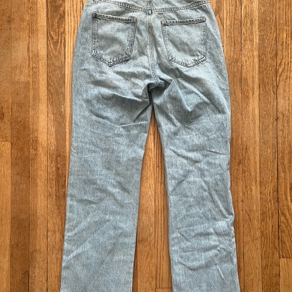 Garage Denim 90s Straight Leg Distressed Jeans Size 5 - Picture 6 of 7